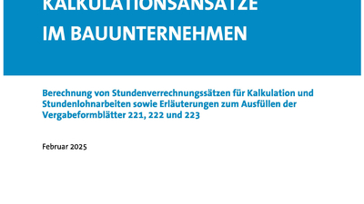 ZDB-Leitfaden: Ermittlung lohnbasierter Kalkulationsansätze im Bauunternehmen