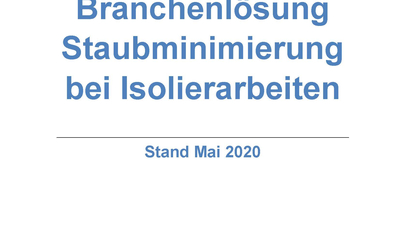 Branchenlösung Staubminimierung bei Isolierarbeiten