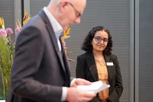 Auszeichnung für die Masterarbeit von Ganga Surendran Sanila mit dem 1. Preis.