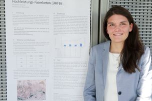 Elisabeth Schmid wurde für ihre Bachelorarbeit "Mikrorissbildung im Ultra-Hochleistungs-Faserbeton (UHFB)" mit einer Teilnehmerurkunde ausgezeichnet.