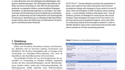 Fachartikel des Arbeitskreises Epoxidharze