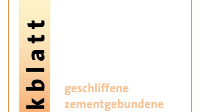 ZDB-Merkblatt: geschliffene zementgebundene Bodensysteme (ohne Estrich)