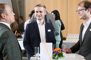Die Nominierten Markus Schmidt und Florian Parhofer nach der Preisverleihung.