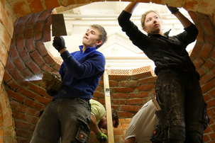 Gewölbebau am fünften Tag der Begabtenförderung
