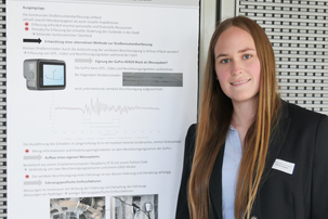 Helena Angerer wurde mit dem 2. Preis für ihre Masterarbeit "Entwicklung von alternativen Methoden zur Strassenzustandserfassung" ausgezeichnet.