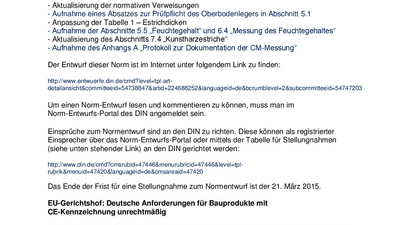 IBF - Technische Kurzmitteilungen Ausgabe 4/2014