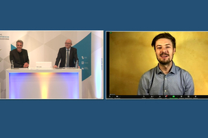 Felix Sirtl, der Gewinner des Hochschulpreises 2021, im Interview. Felix Sirtl im Interview
