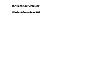 Ihr Recht auf Zahlung