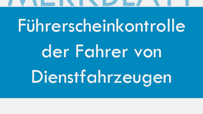 Kontrollblatt Führerschein