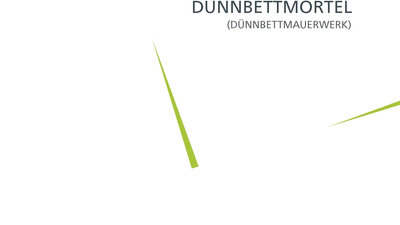 Mauerwerk mit Dünnbettmörtel