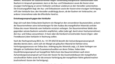 ZDB Merkblatt Ein- und Ausbaukosten