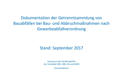 Basis-Dokumentationshilfe zur neuen Gewerbeabfallverordnung