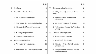 13. Monatseinkommen im Baugewerbe