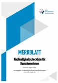 Nachhaltigkeitscheckliste für Bauunternehmen