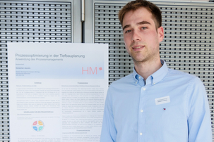 Sebastian Apostu wurde für seine Masterarbeit "Prozessoptimierung in der Tiefbauplanung - Anwendung des Prozessmanagements" mit einer Teilnehmerurkunde ausgezeichnet.